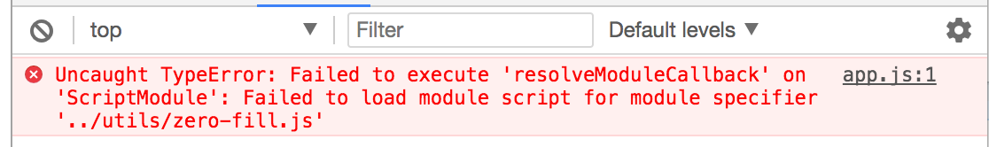 Runtime error in Chrome